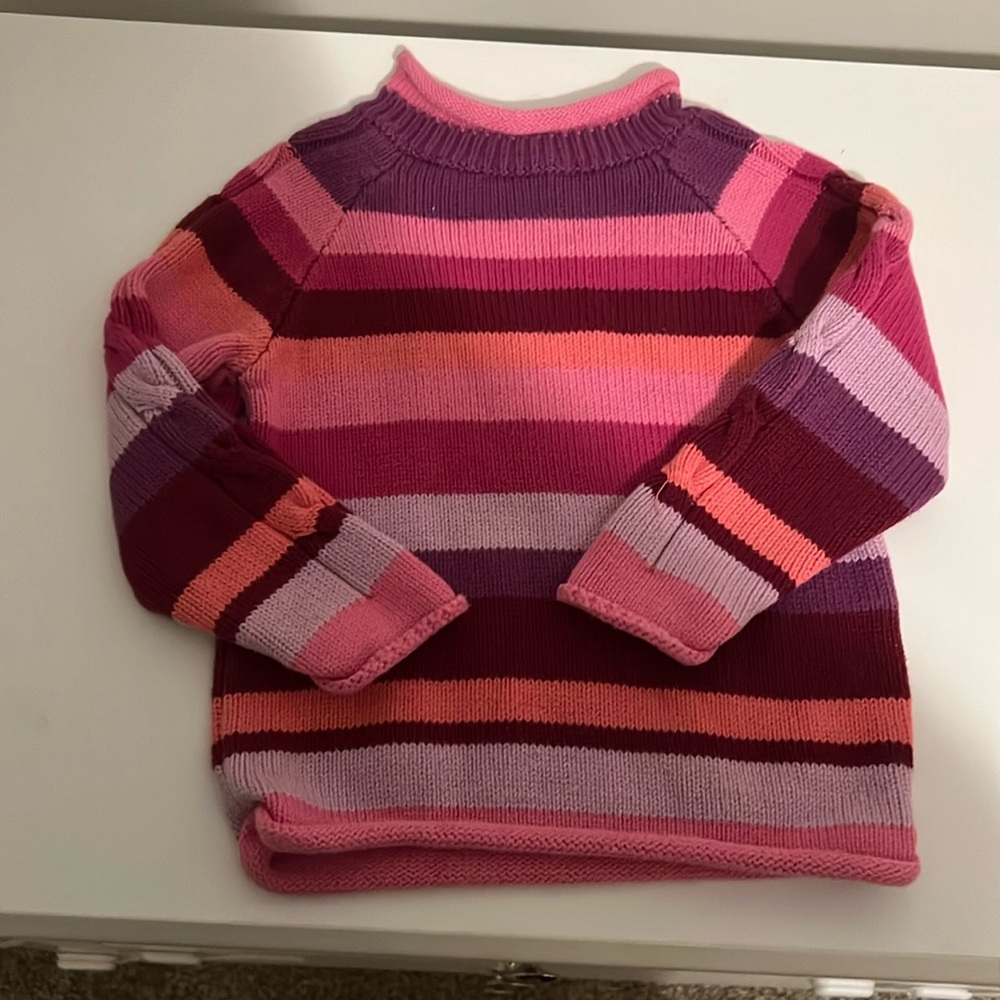 Pink Striped Sweater